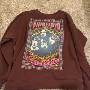 Pink Floyd Brown Graphic Crewneck Sweater
